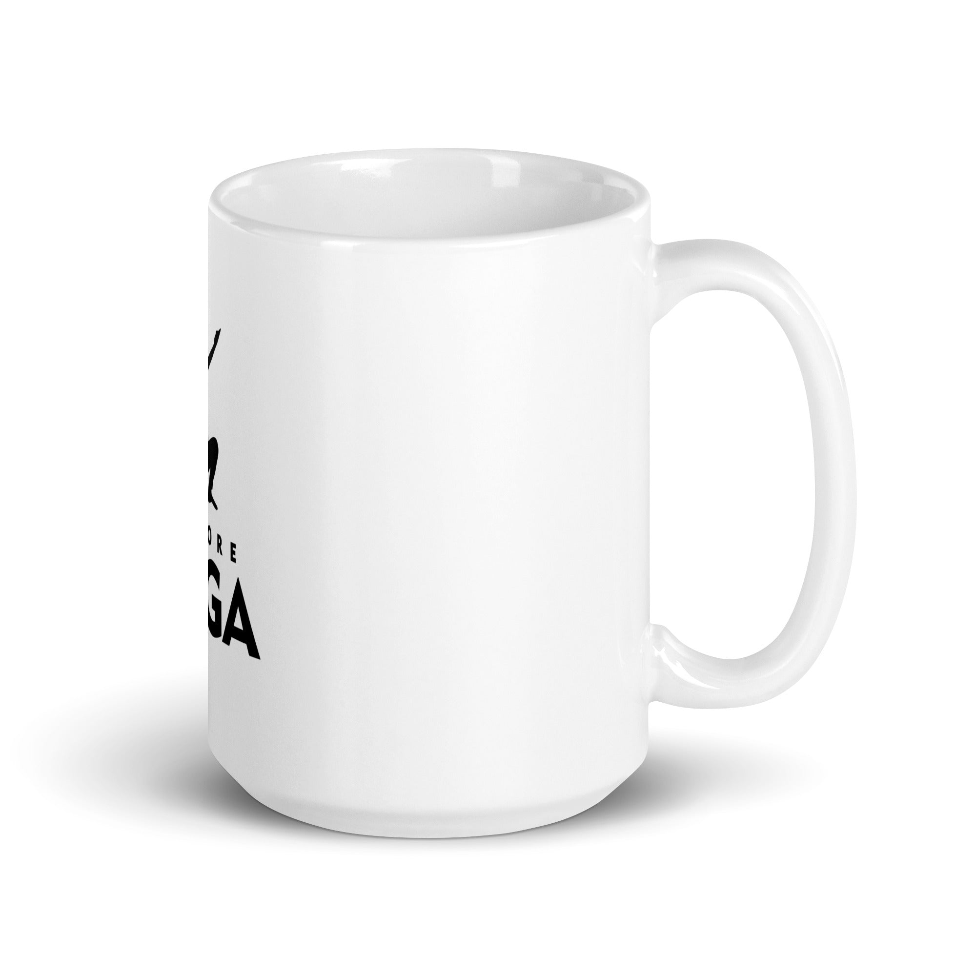 DO MORE YOGA - White glossy mug