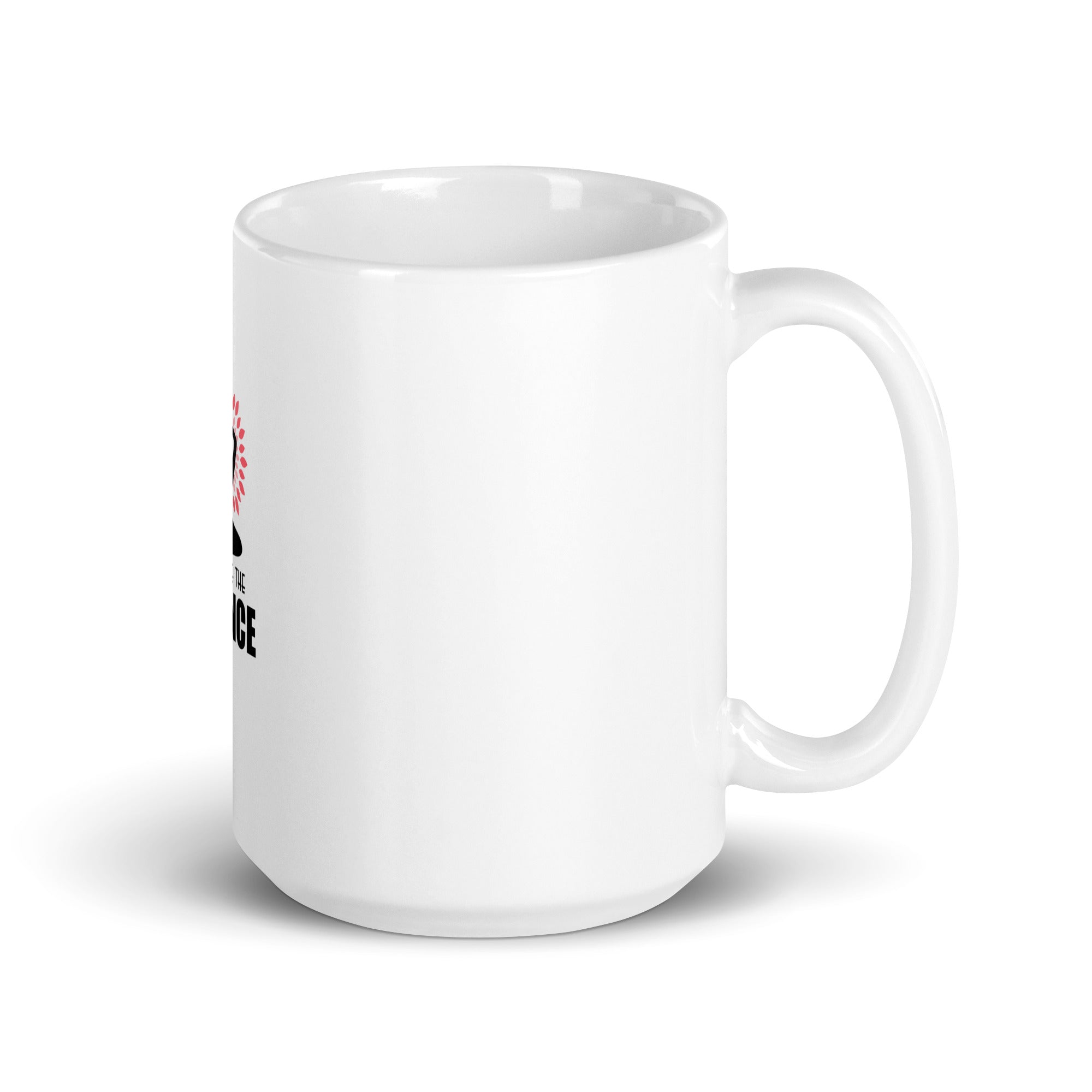 EMBRACE THE SILENCE - White glossy mug