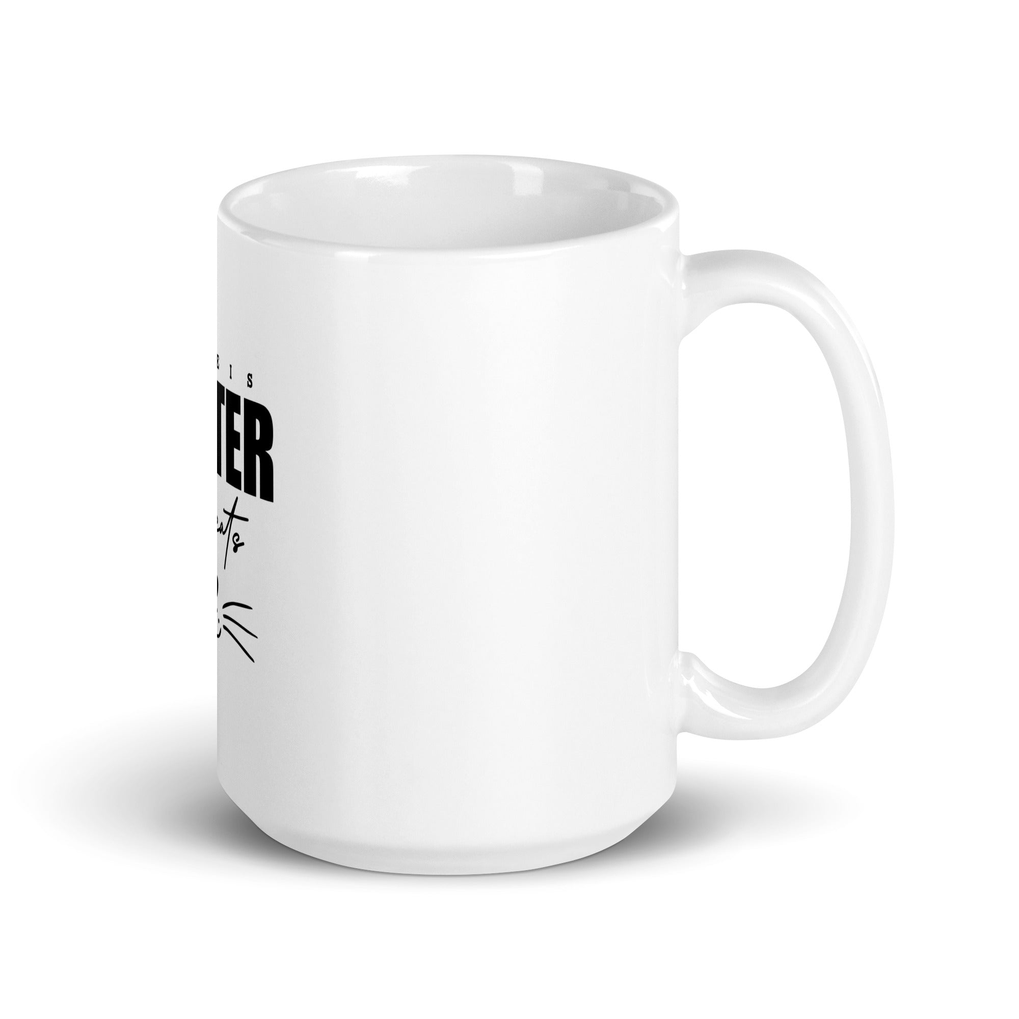 LIFE IS BETTER WITH CATS - White glossy mug