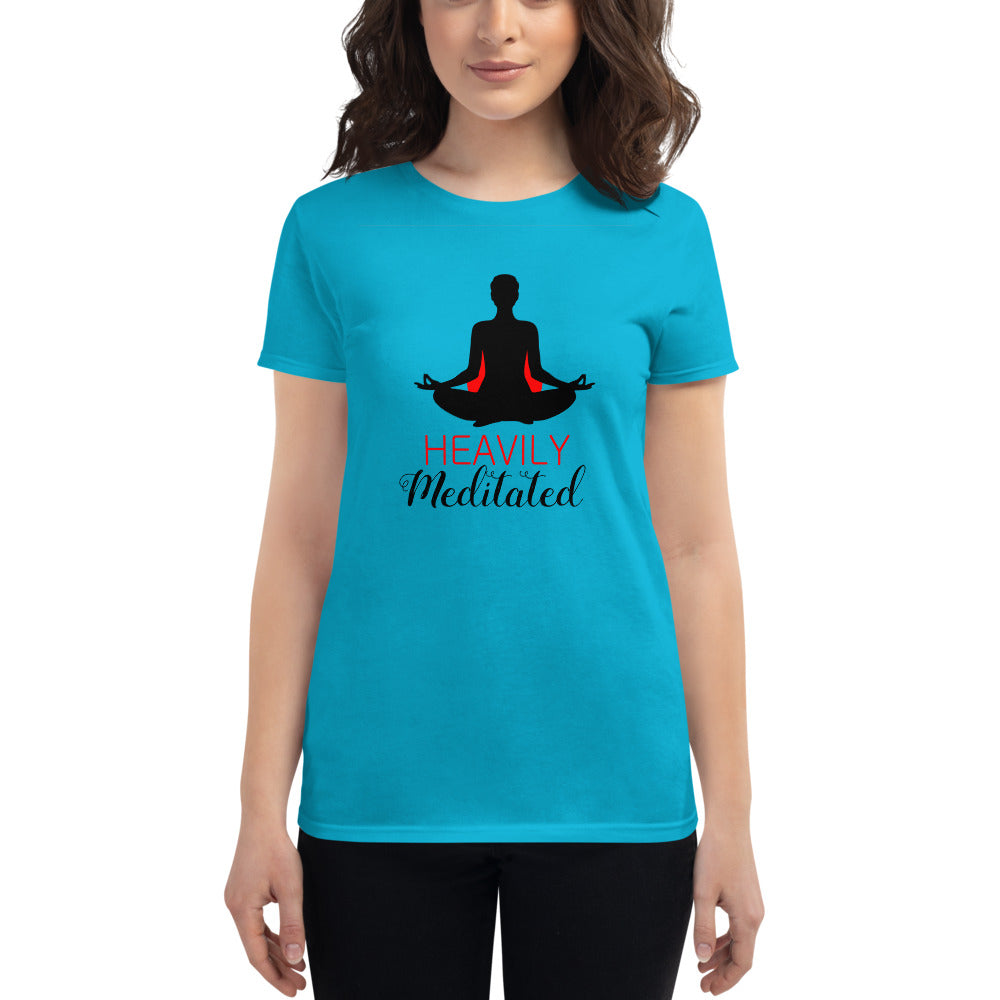 HEAVILY MEDITATED - Women's short sleeve t-shirt