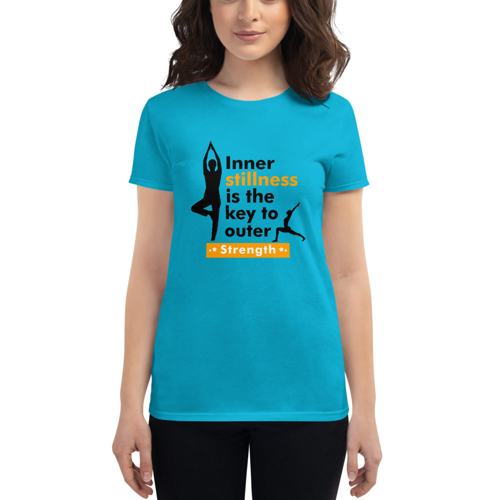 INNER STILLNESS IS THE KEY - Women's short sleeve t-shirt