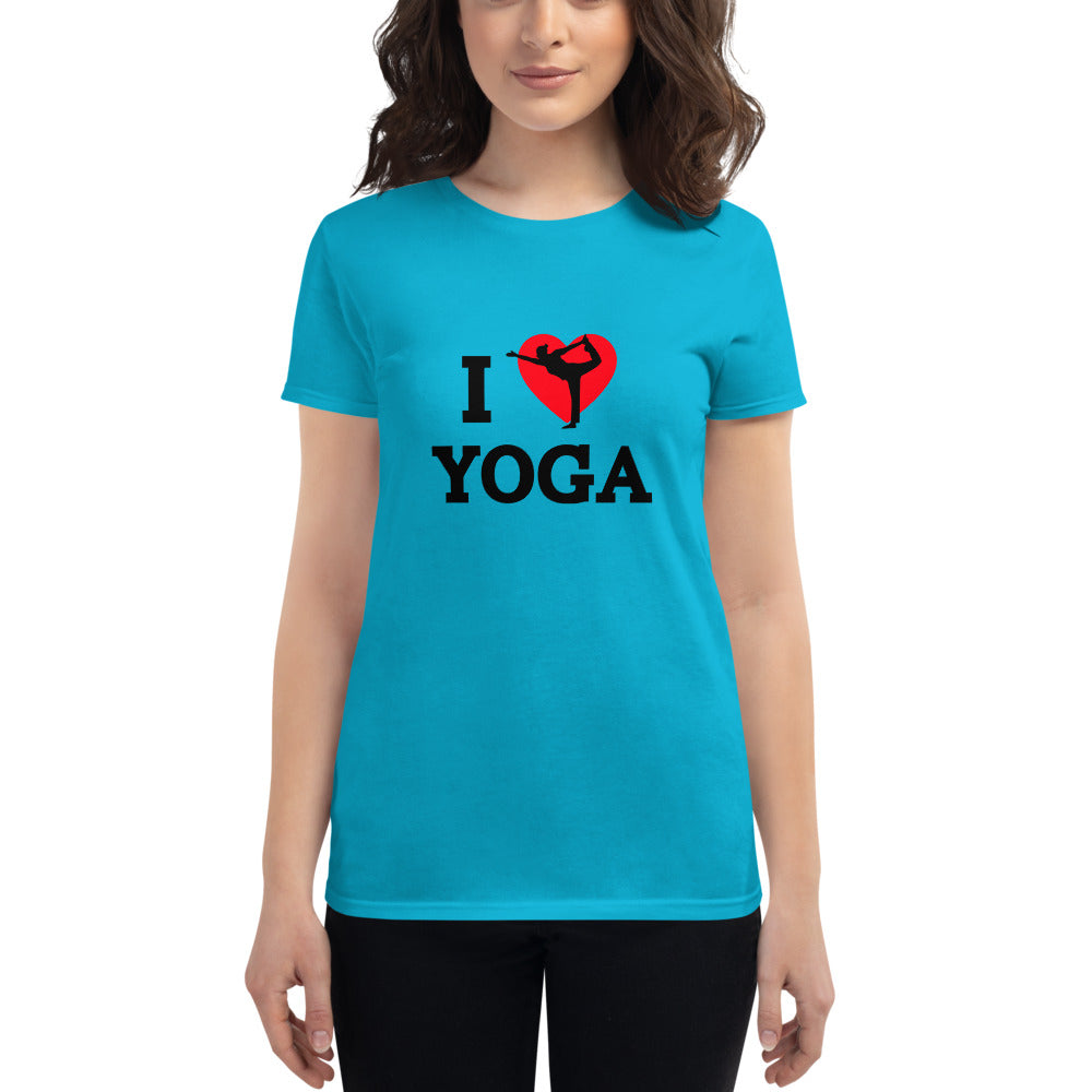 I LOVE YOGA - Women's short sleeve t-shirt