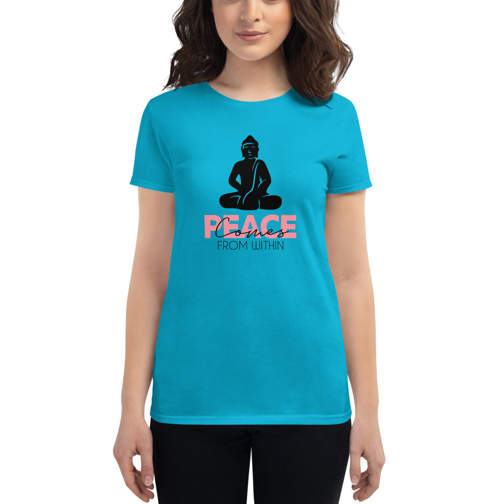 PEACE COMES FROM WITHIN - Women's short sleeve t-shirt