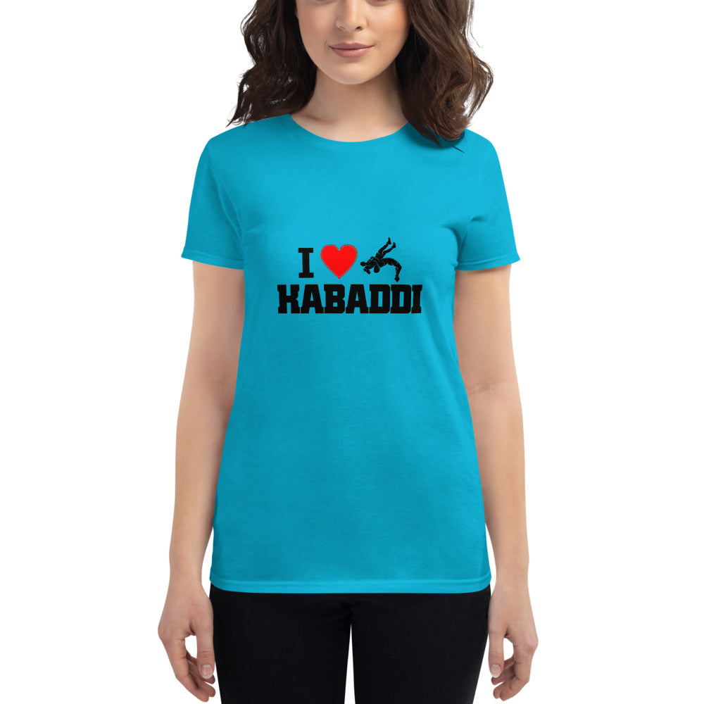 I LOVE KABADDI - Women's short sleeve t-shirt