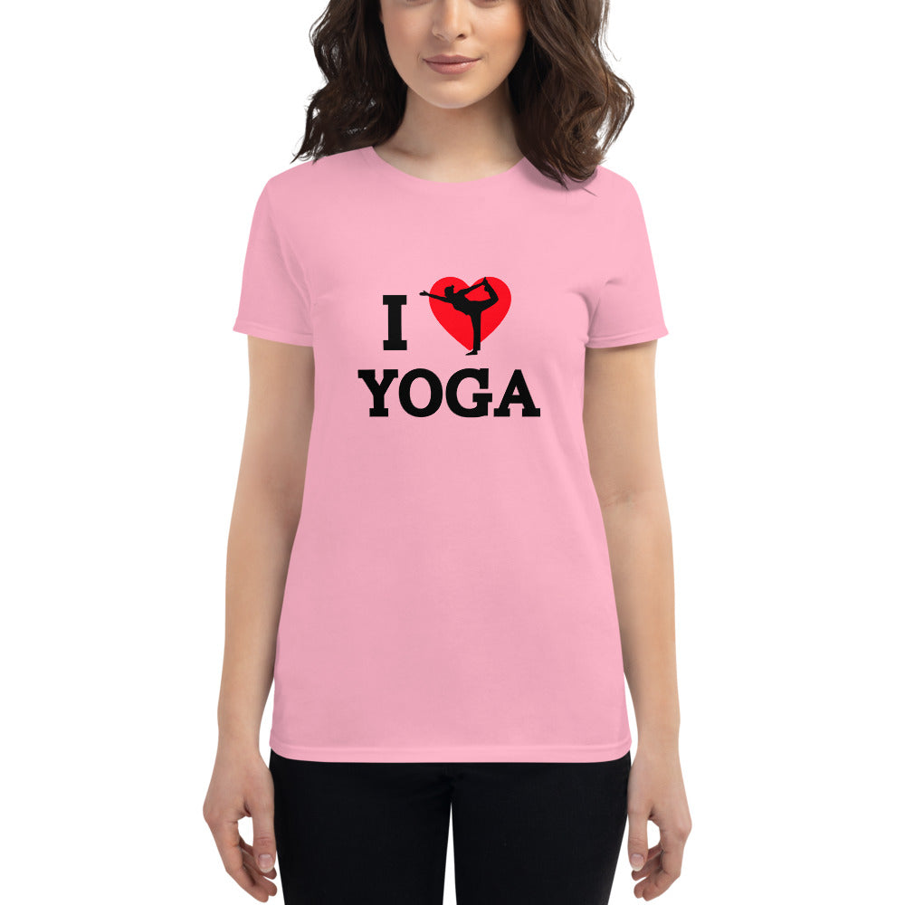 I LOVE YOGA - Women's short sleeve t-shirt