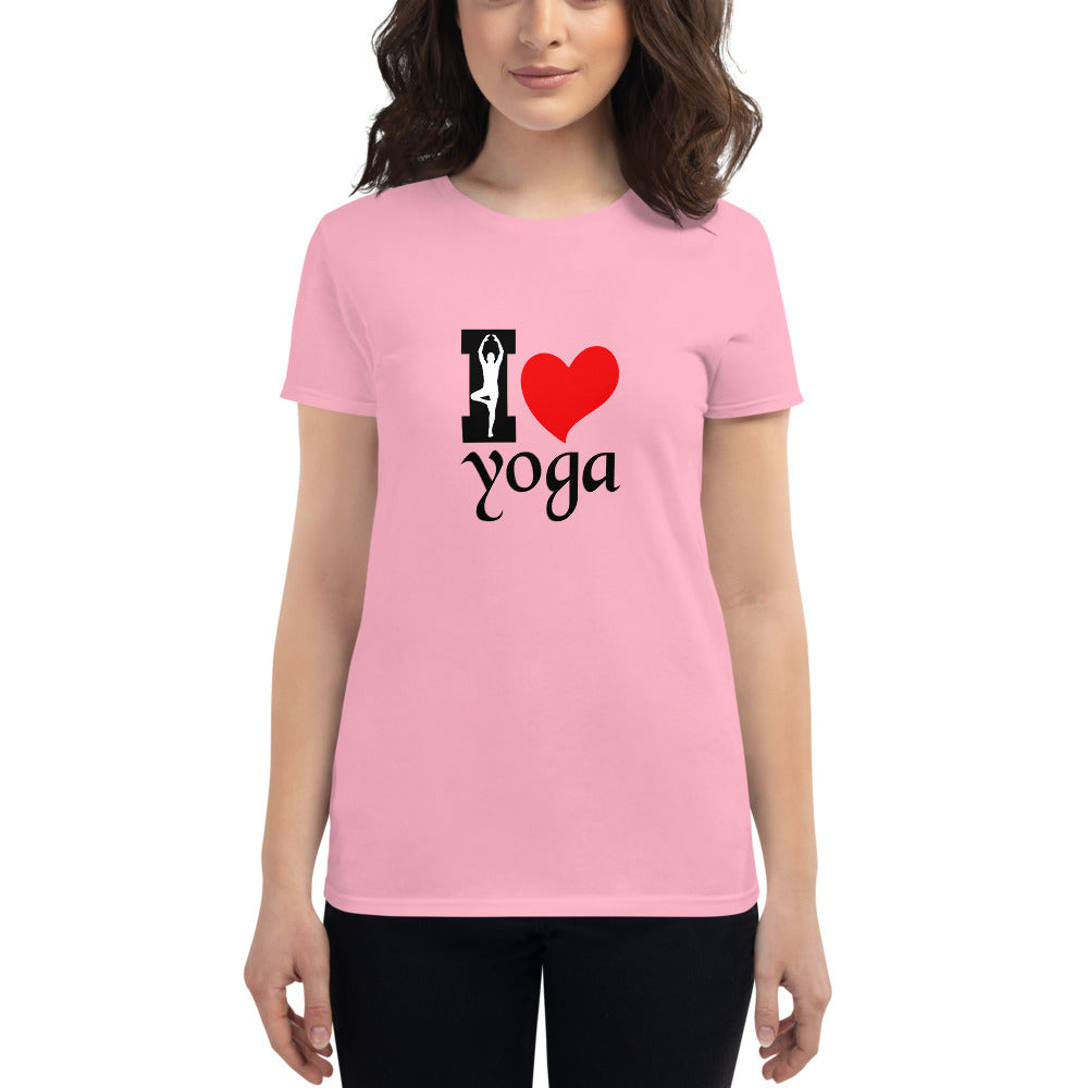 I LOVE YOGA - Women's short sleeve t-shirt