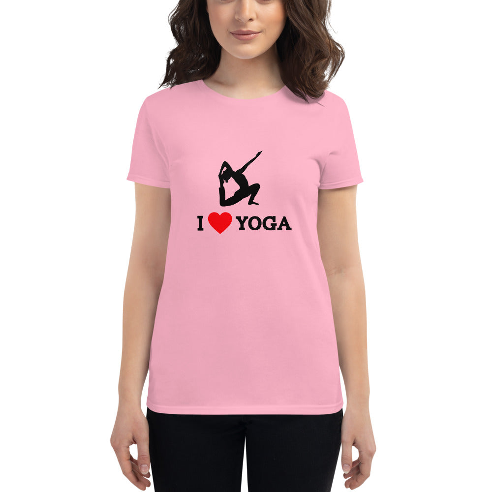 I LOVE YOGA - Women's short sleeve t-shirt