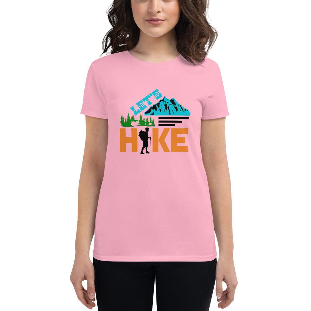 LET'S HIKE - Women's short sleeve t-shirt