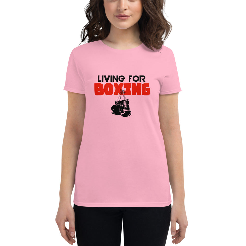 LIVING FOR BOXING - Women's short sleeve t-shirt