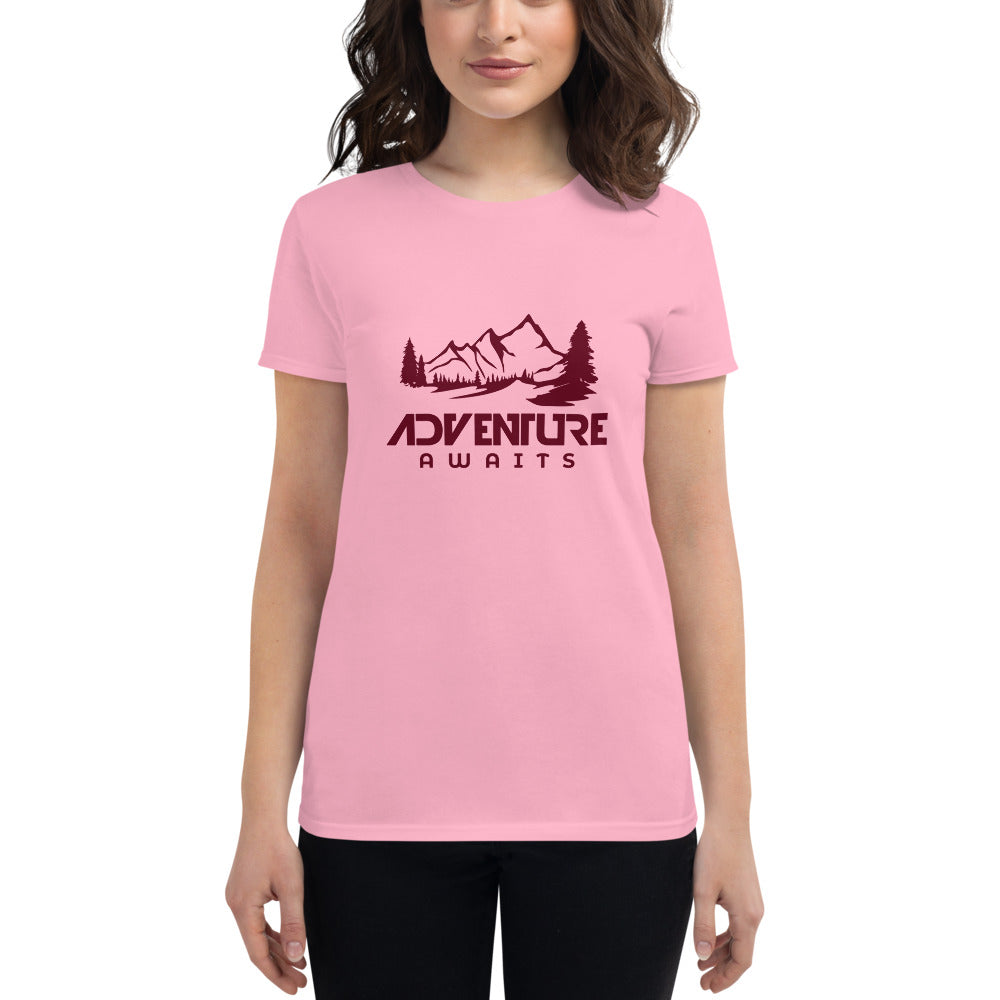 ADVENTURE AWAITS - Women's short sleeve t-shirt