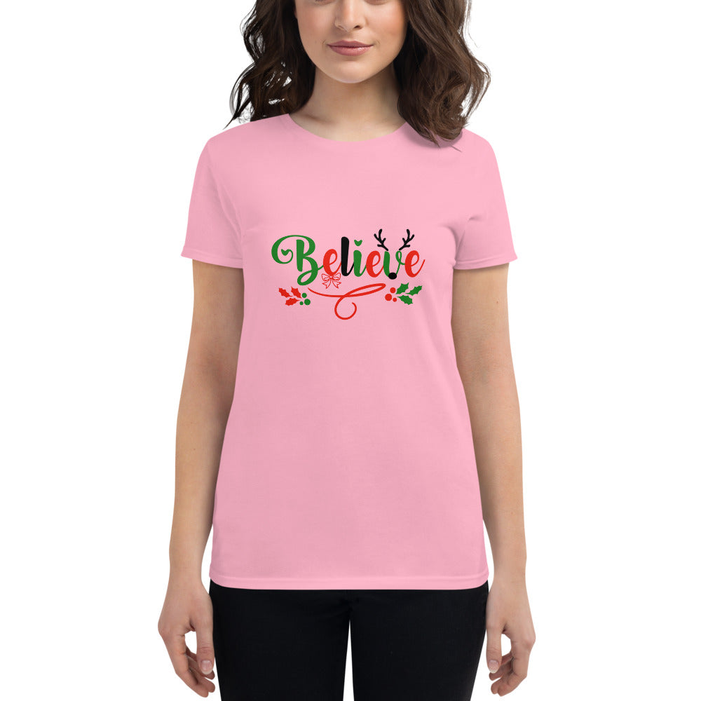 BELIEVE - Women's short sleeve t-shirt