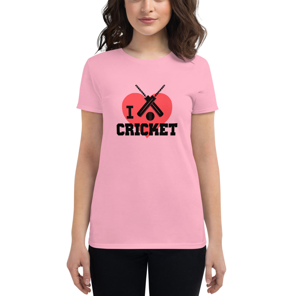 I LOVE CRICKET - Women's short sleeve t-shirt