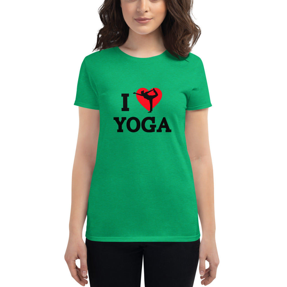 I LOVE YOGA - Women's short sleeve t-shirt