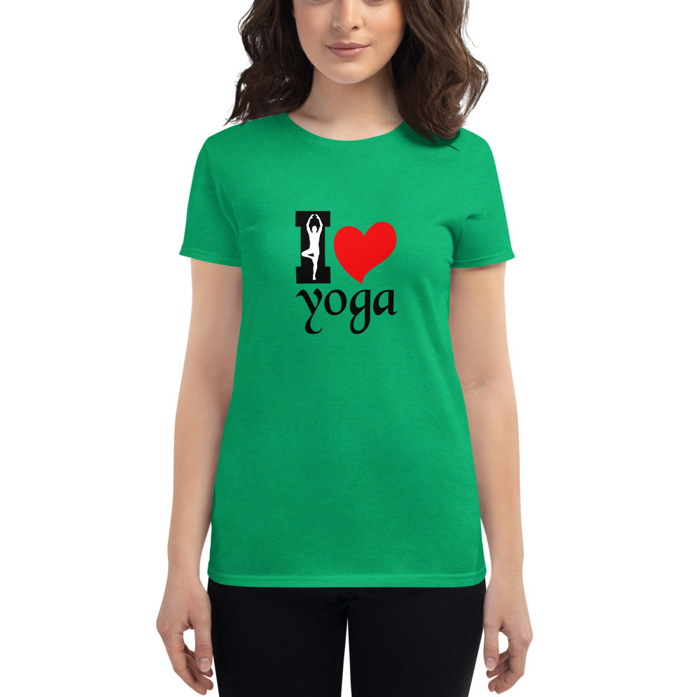 I LOVE YOGA - Women's short sleeve t-shirt