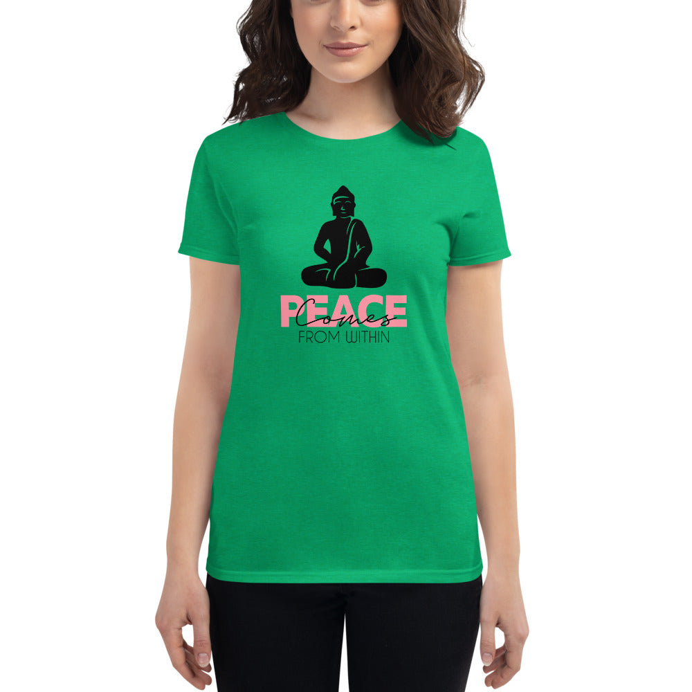 PEACE COMES FROM WITHIN - Women's short sleeve t-shirt