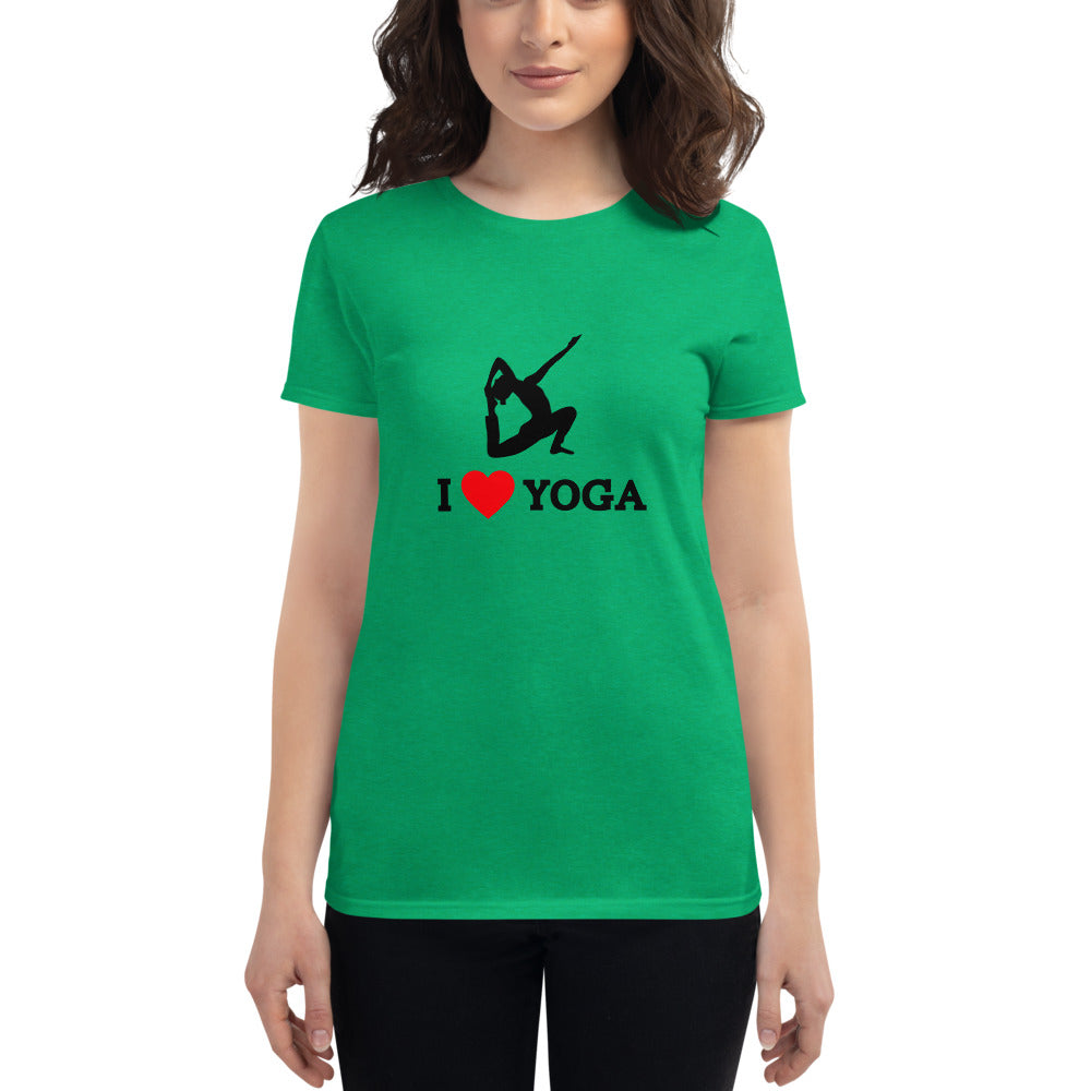 I LOVE YOGA - Women's short sleeve t-shirt