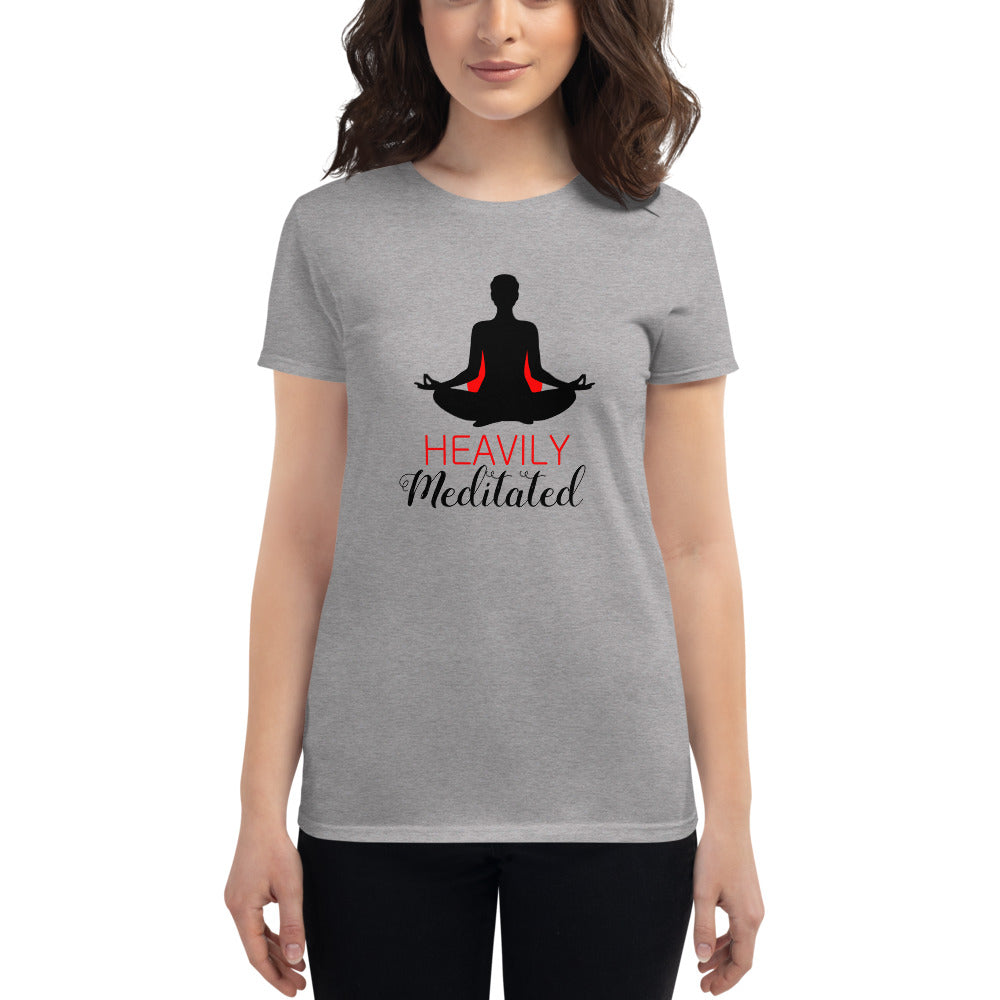 HEAVILY MEDITATED - Women's short sleeve t-shirt