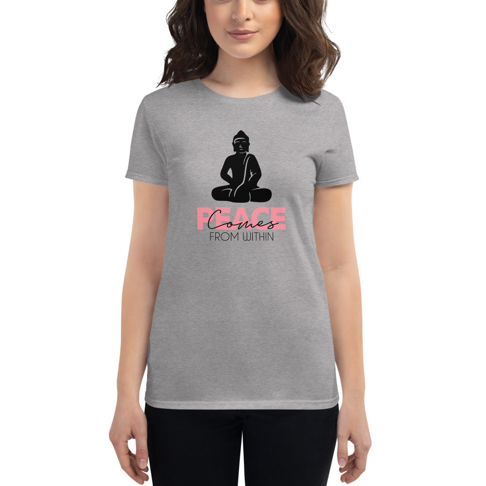 PEACE COMES FROM WITHIN - Women's short sleeve t-shirt