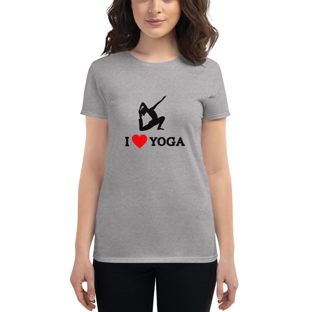 I LOVE YOGA - Women's short sleeve t-shirt