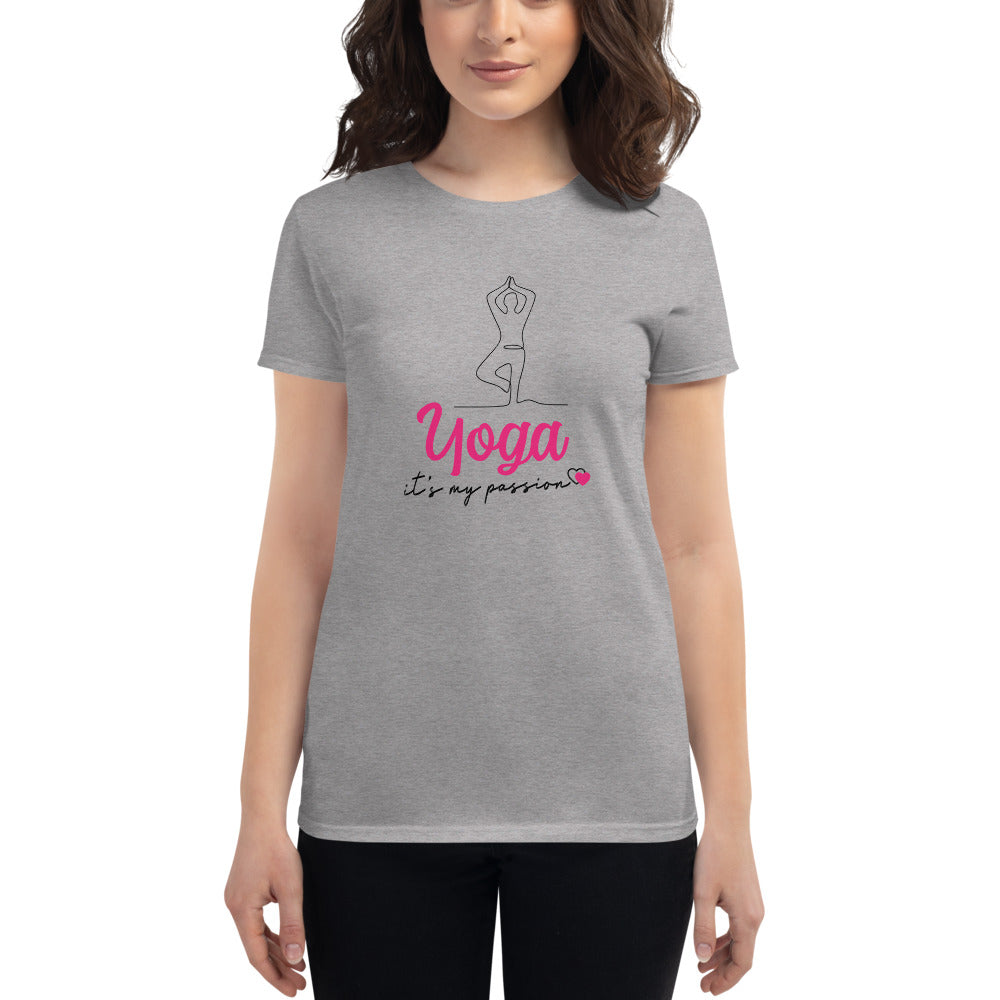 YOGA IT'S MY PASSION - Women's short sleeve t-shirt