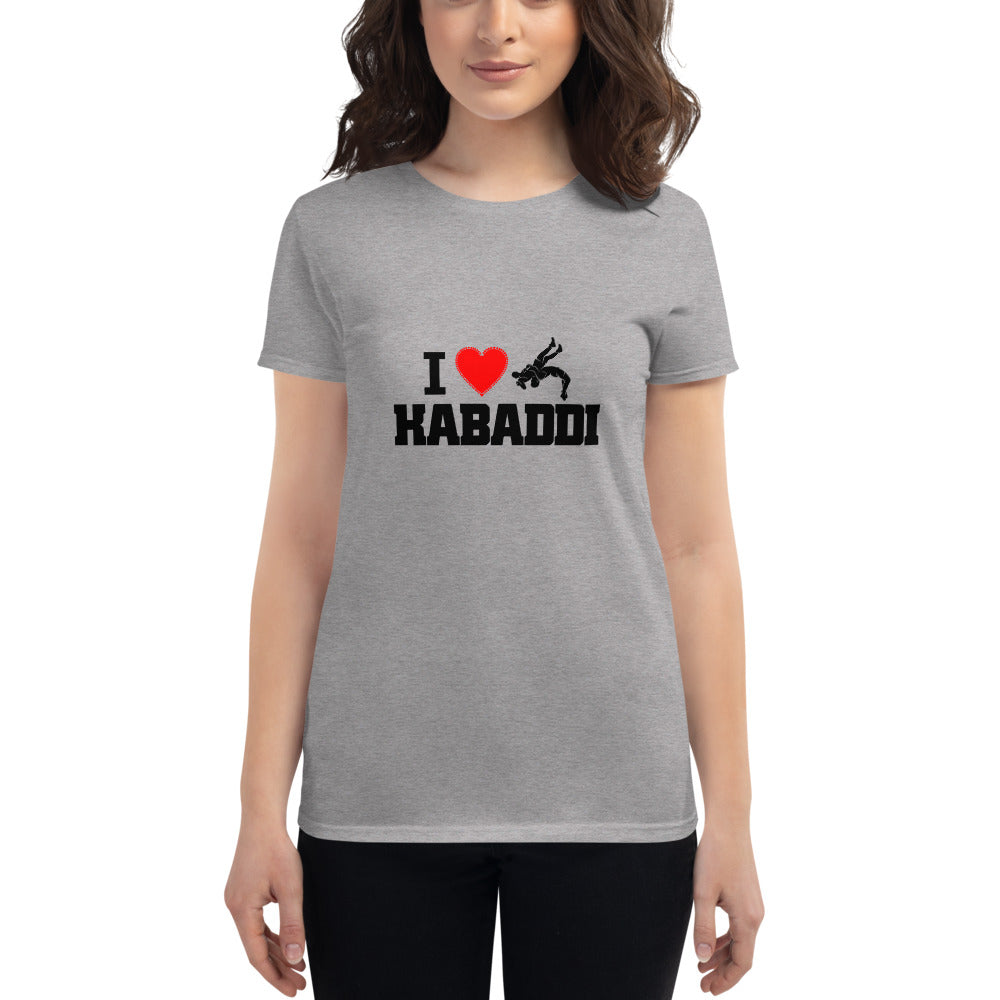 I LOVE KABADDI - Women's short sleeve t-shirt