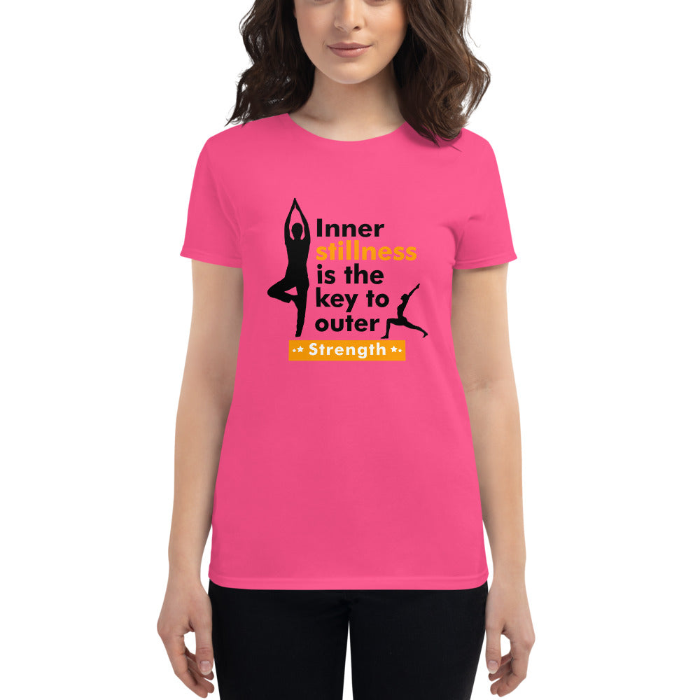 INNER STILLNESS IS THE KEY - Women's short sleeve t-shirt