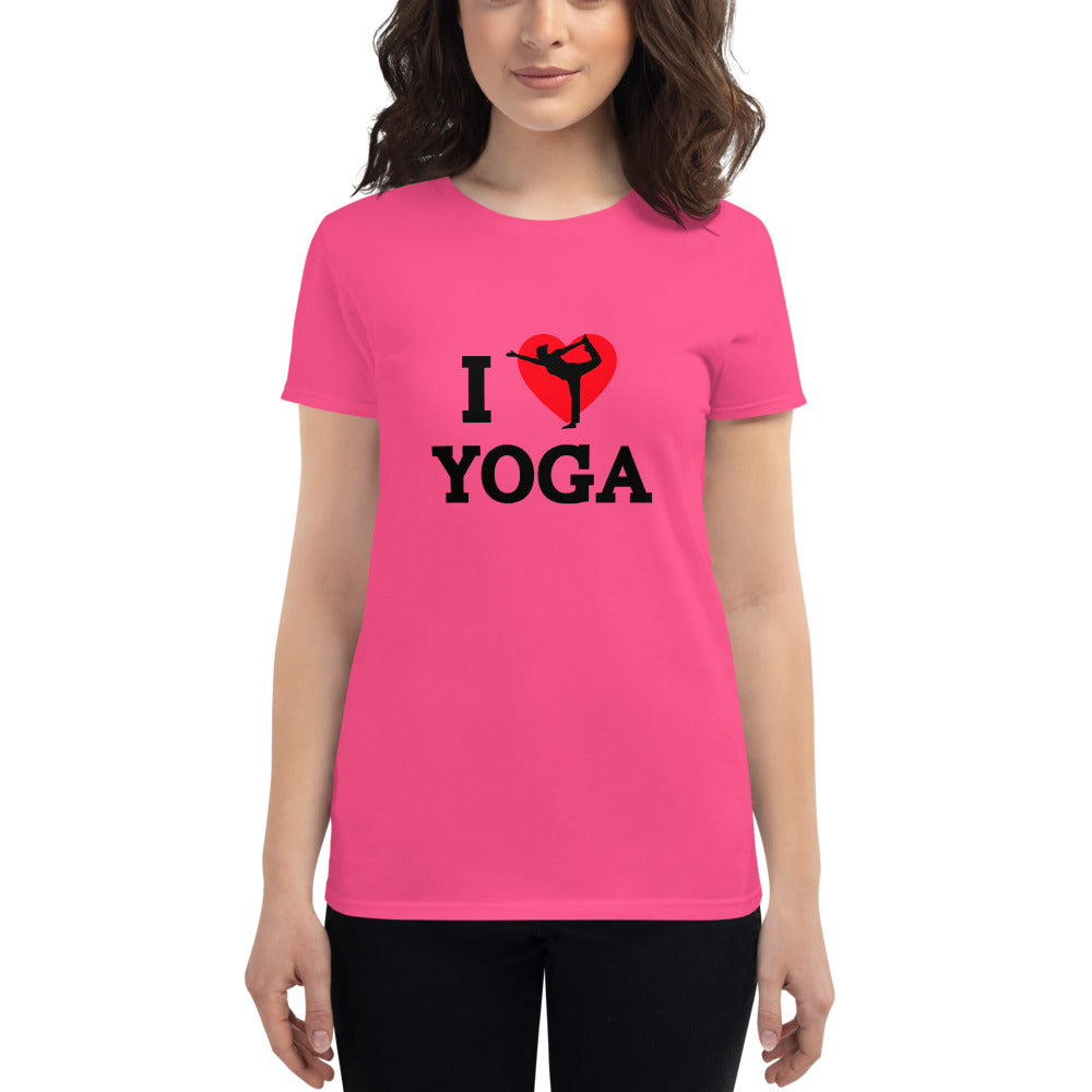 I LOVE YOGA - Women's short sleeve t-shirt