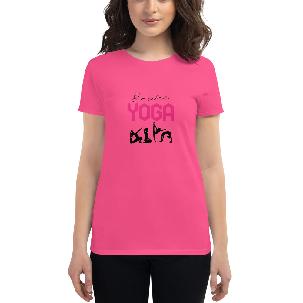 DO MORE YOGA - Women's short sleeve t-shirt