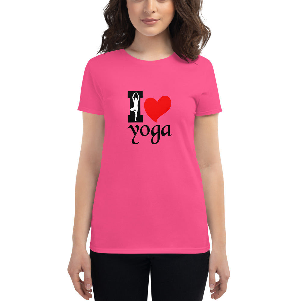 I LOVE YOGA - Women's short sleeve t-shirt