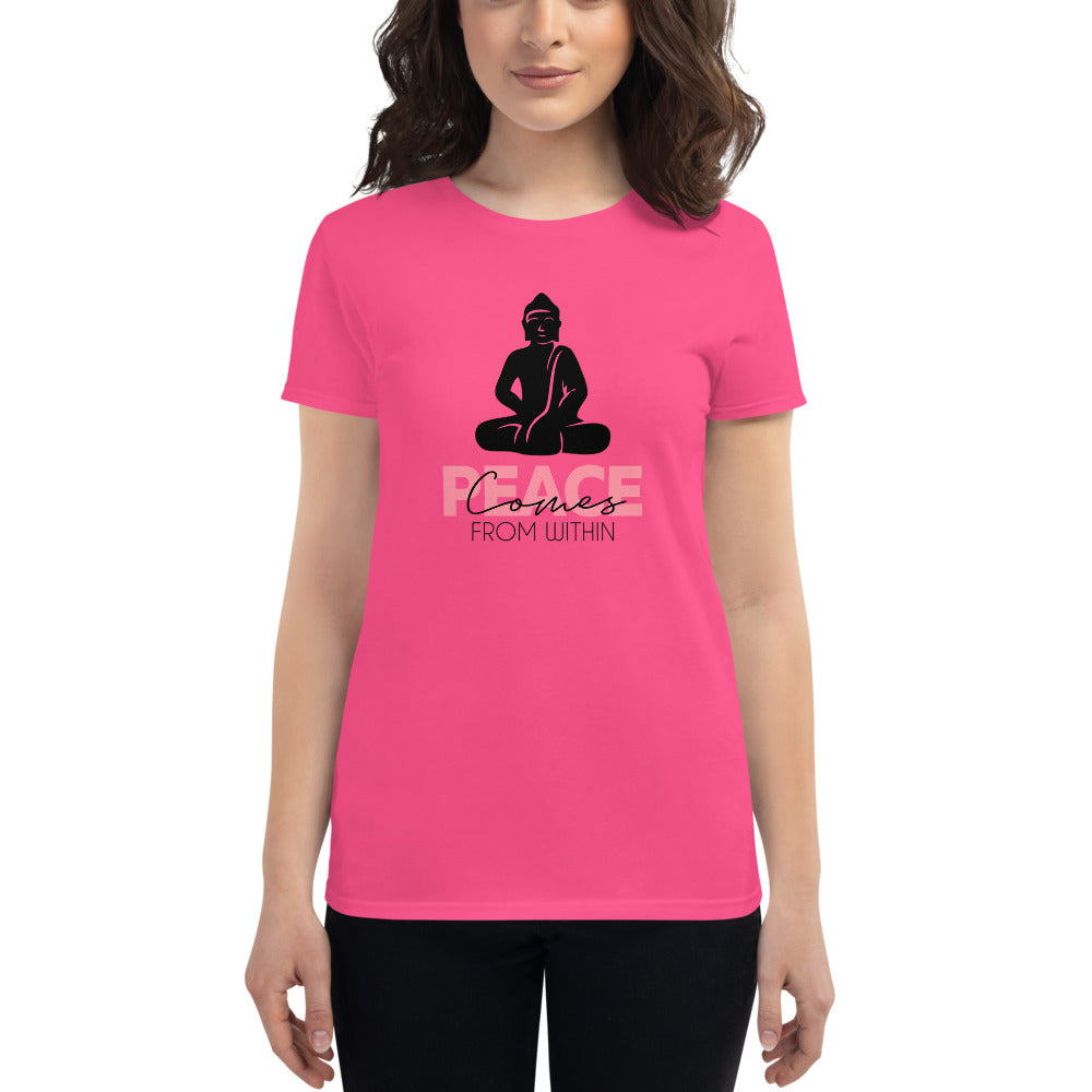 PEACE COMES FROM WITHIN - Women's short sleeve t-shirt