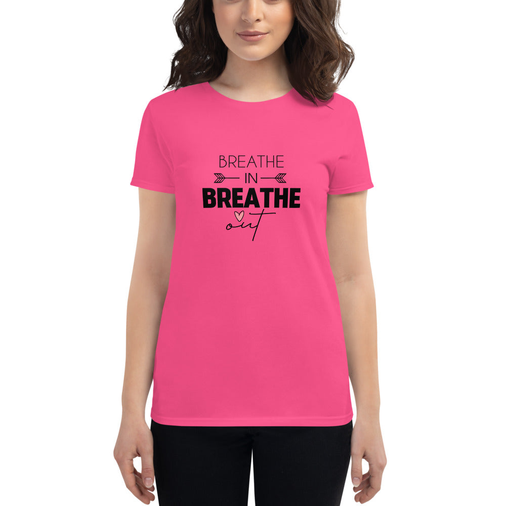 BREATHE IN BREATHE OUT - Women's short sleeve t-shirt