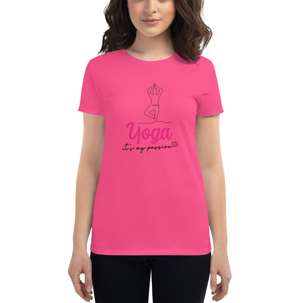 YOGA IT'S MY PASSION - Women's short sleeve t-shirt