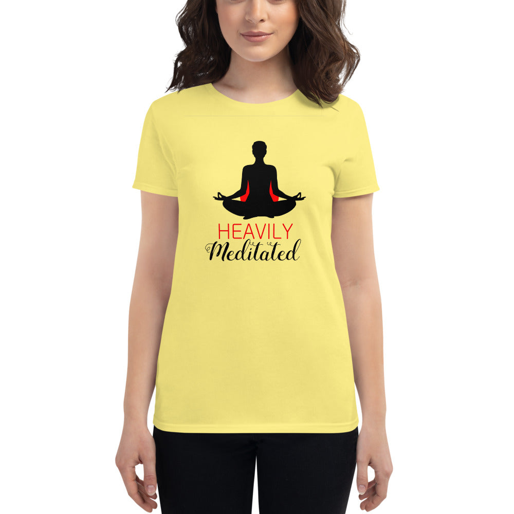 HEAVILY MEDITATED - Women's short sleeve t-shirt