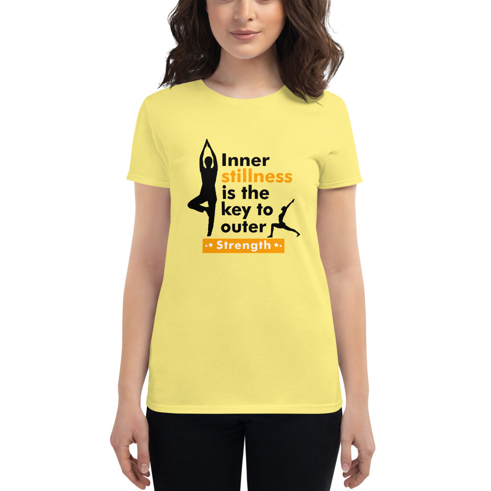 INNER STILLNESS IS THE KEY - Women's short sleeve t-shirt