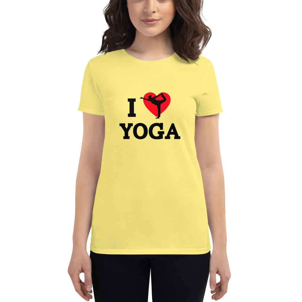 I LOVE YOGA - Women's short sleeve t-shirt