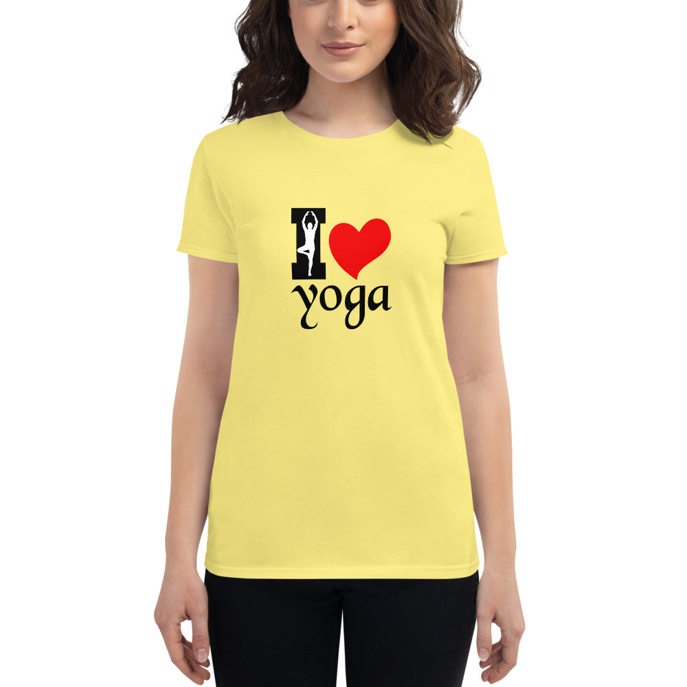 I LOVE YOGA - Women's short sleeve t-shirt