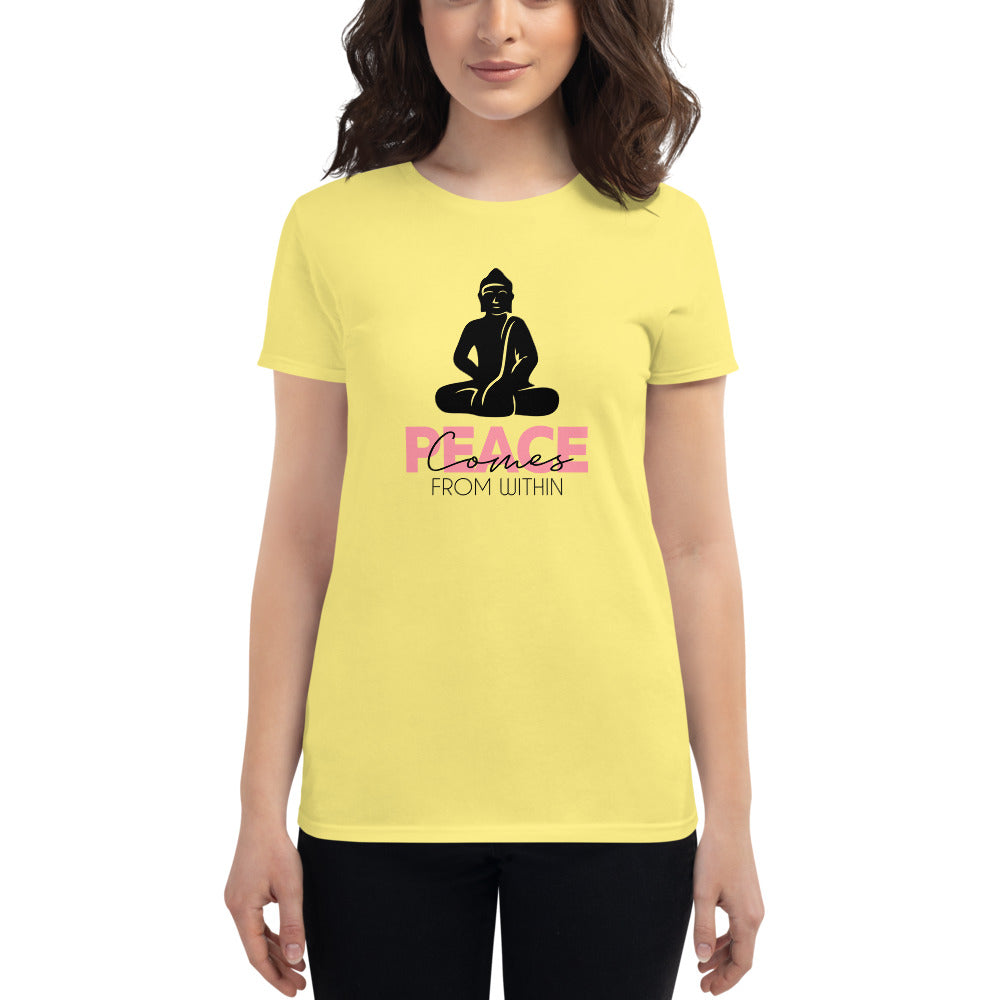 PEACE COMES FROM WITHIN - Women's short sleeve t-shirt