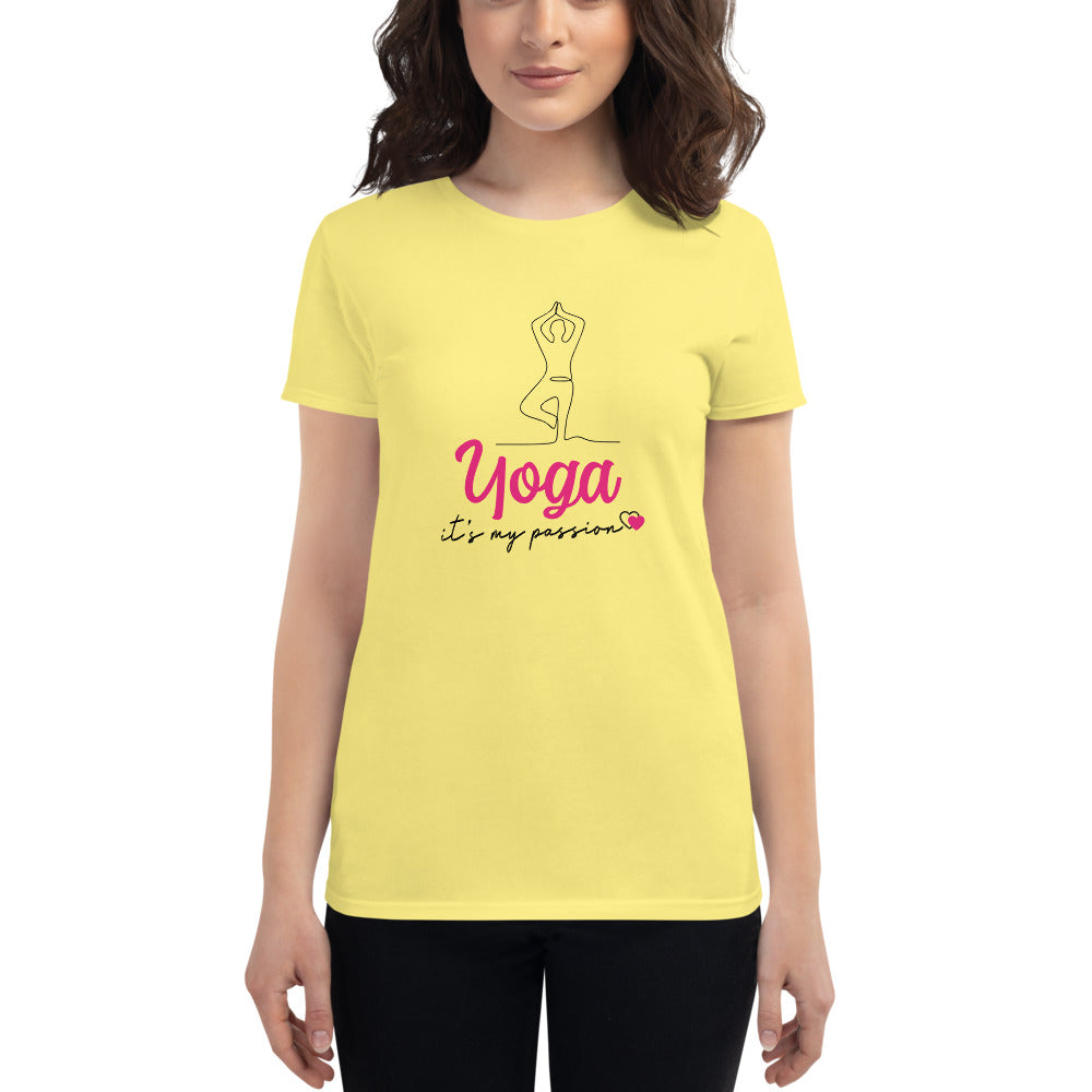 YOGA IT'S MY PASSION - Women's short sleeve t-shirt