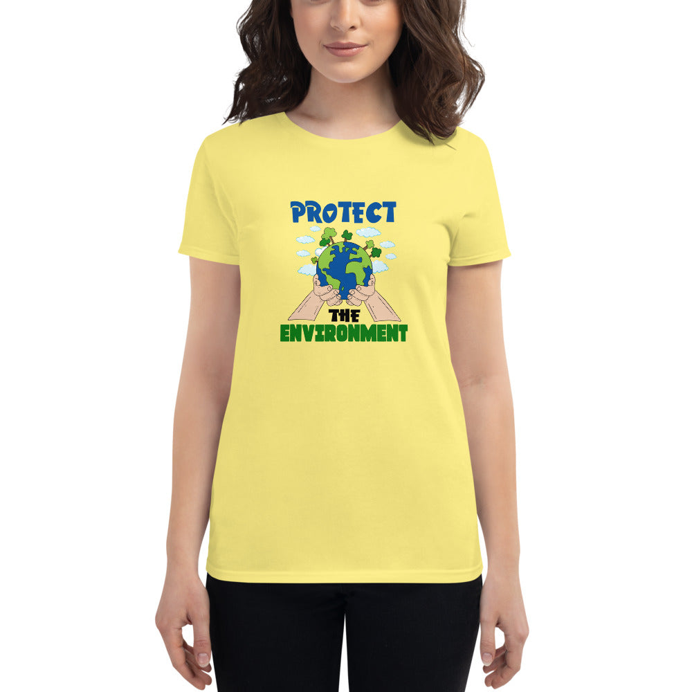 PROTECT THE ENVIRONMENT - Women's short sleeve t-shirt