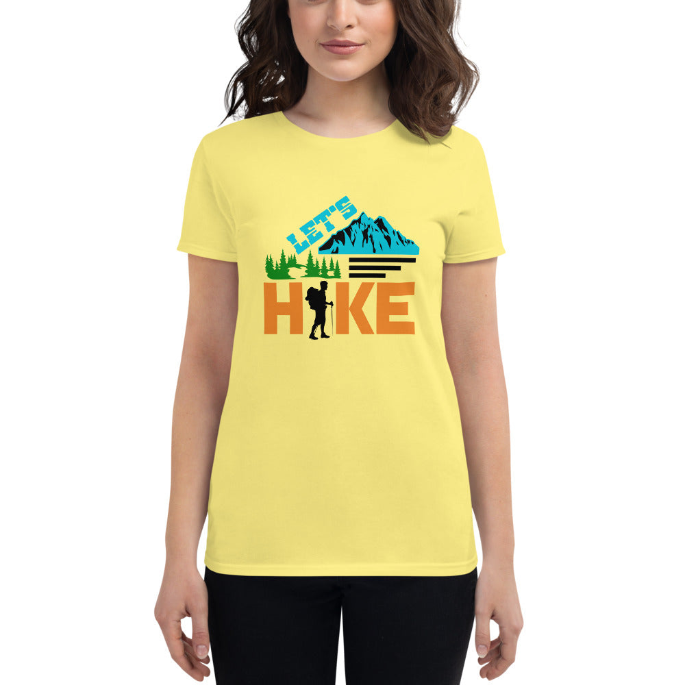 LET'S HIKE - Women's short sleeve t-shirt