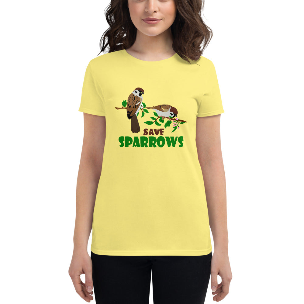 SAVE SPARROWS - Women's short sleeve t-shirt