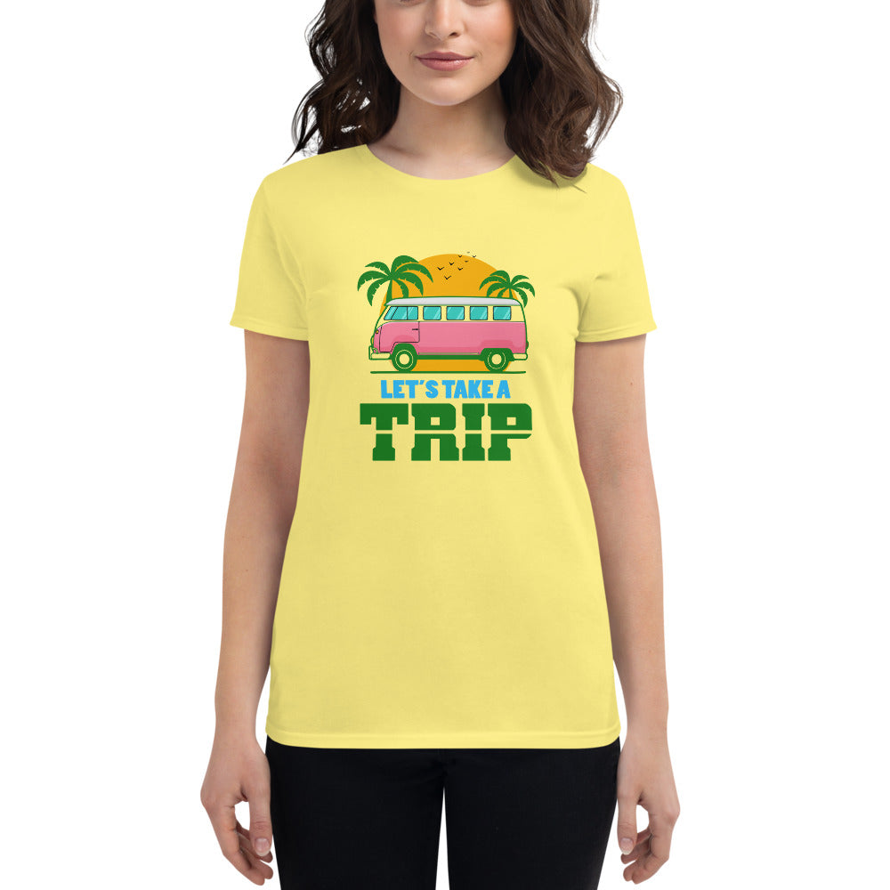 LET'S TAKE A TRIP - Women's short sleeve t-shirt