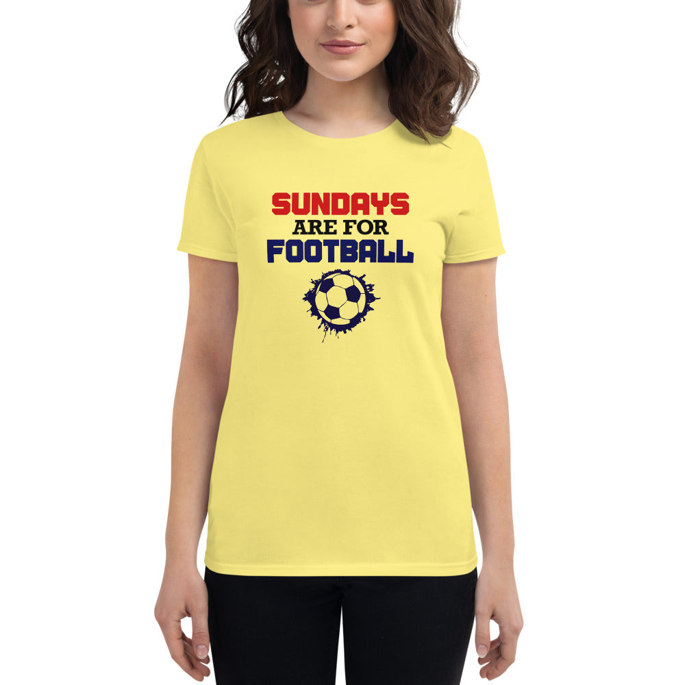 SUNDAYS ARE FOR FOOTBALL - Women's short sleeve t-shirt