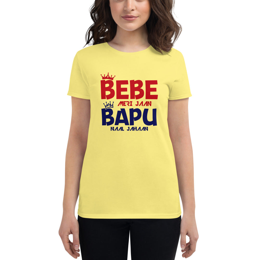 BEBE MERI JAAN BAPU NAAL JAHAAN - Women's short sleeve t-shirt