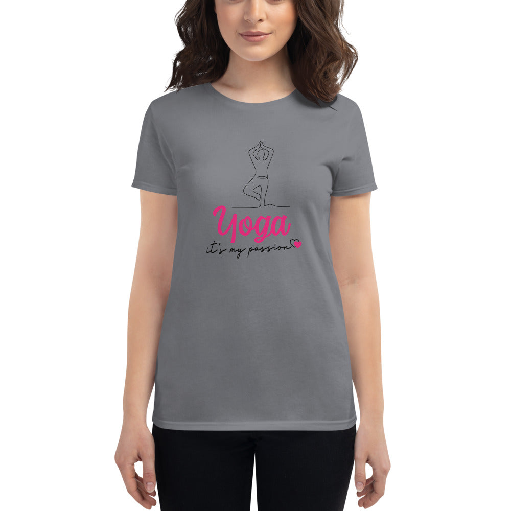 YOGA IT'S MY PASSION - Women's short sleeve t-shirt