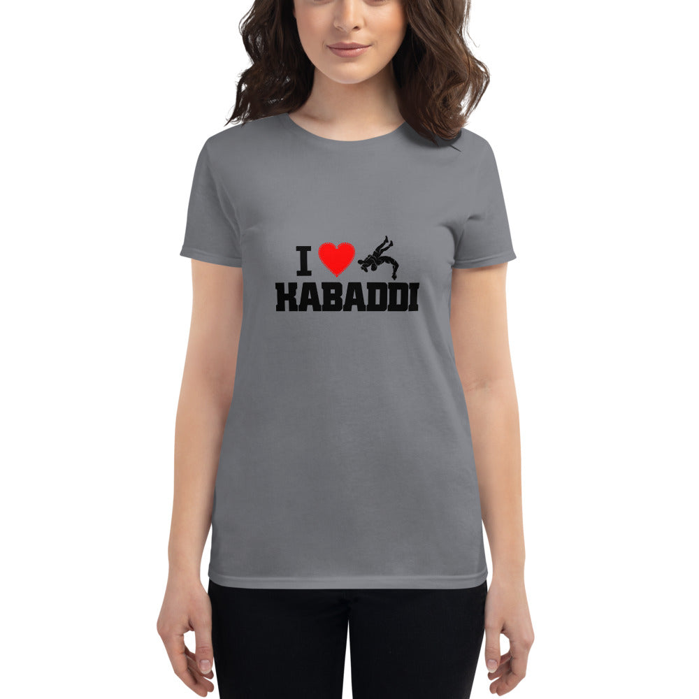 I LOVE KABADDI - Women's short sleeve t-shirt