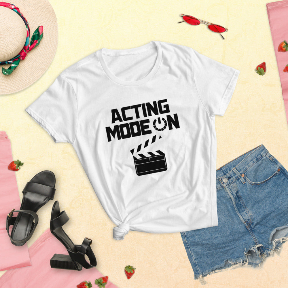 ACTING MODE ON - Women's short sleeve t-shirt