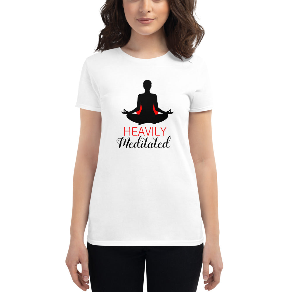 HEAVILY MEDITATED - Women's short sleeve t-shirt