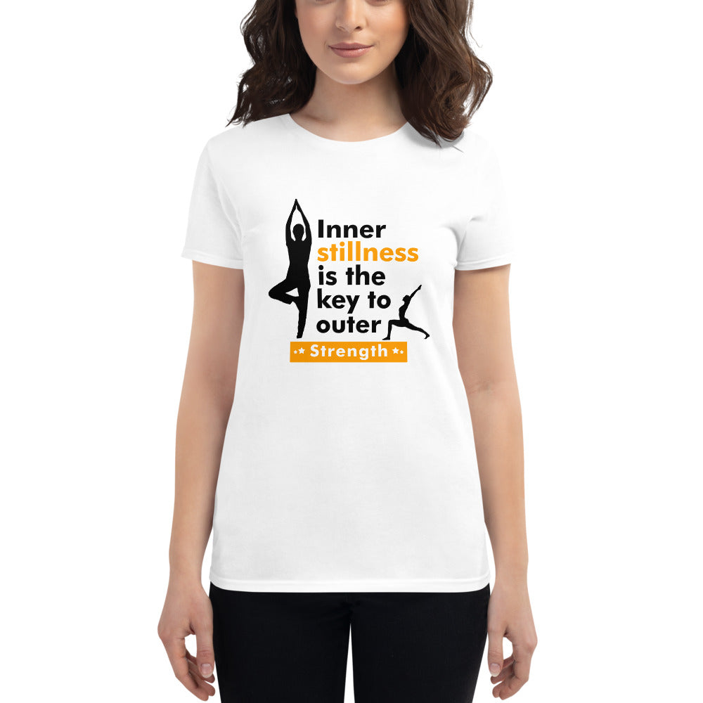 INNER STILLNESS IS THE KEY - Women's short sleeve t-shirt