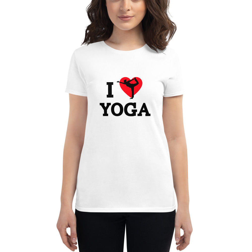 I LOVE YOGA - Women's short sleeve t-shirt